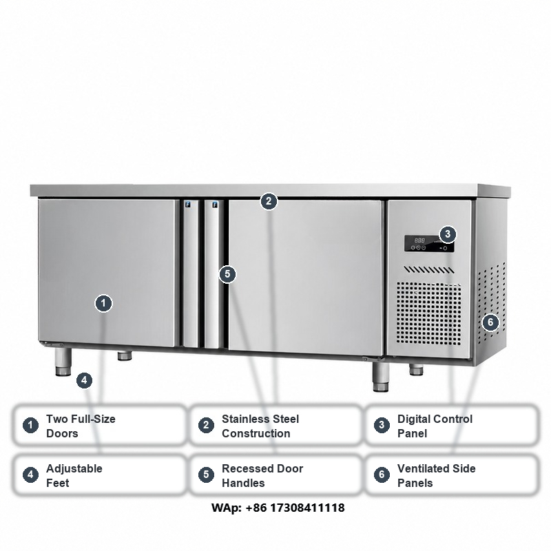 خزانة تبريد بسطح عمل من الفولا - مراجعة Commercial Kitchen Worktops وسعره